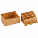 Bamboo Charging Station and Cord Organizer - Image 4