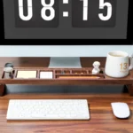 Walnut Wood Desk Organizer - Image 4