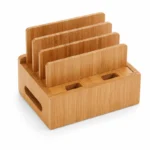 Bamboo Charging Station and Cord Organizer - Image 5